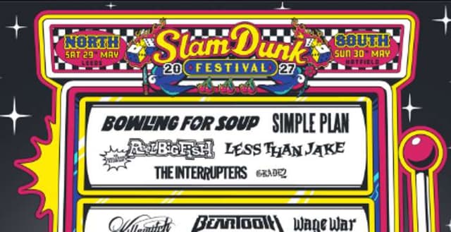 Killswitch Engage, Wage War, The Used and more revealed for 2027's initial Slam Dunk line up