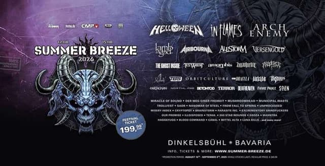 Watch: Additional Summer Breeze performances by Arch Enemy, Blackbraid, They Art Is Murder and more