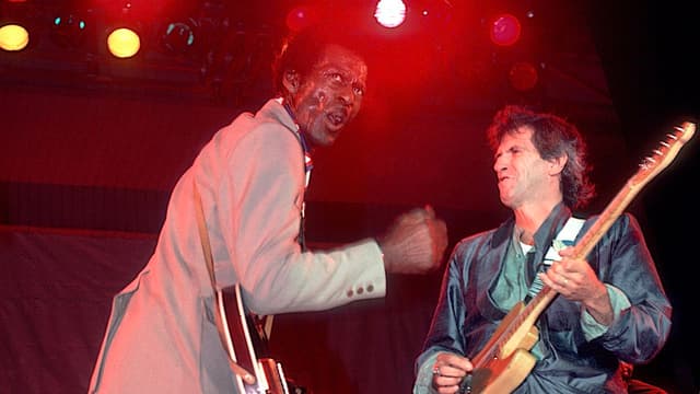 "I was having a peek at his guitar and I was just about to stroke it, and he went: 'Nobody touches it!' And bam!" The night that Rolling Stones legend Keith Richards got punched in the face by his hero Chuck Berry