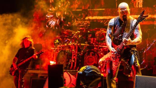 Watch fiery footage of Slayer performing Reign In Blood in full as they kick off 40th-anniversary celebrations