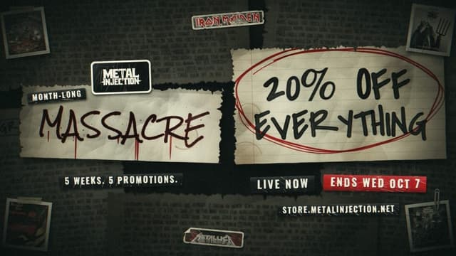 Everything in the Metal Injection Store Is Slashed 20% Off for 7 Days