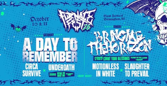 Furnace Fest 2026 announce daily set times and schedule