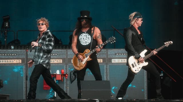 Guns N' Roses' bloated Download headline set is a slog, but when they lock in, they still remind everyone why they're one of the greats