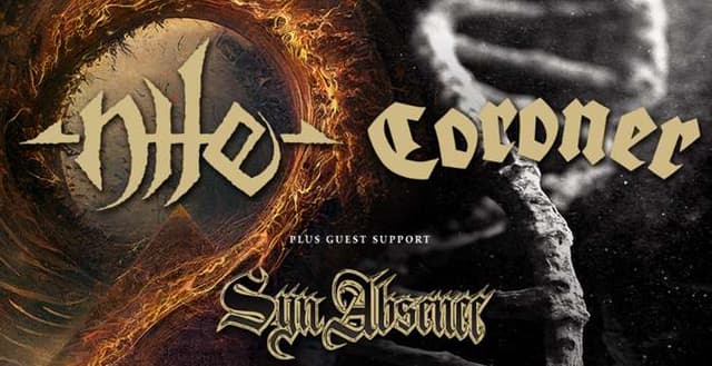 Nile announce 2027 spring U.S. tour dates with Coroner