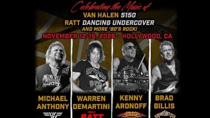 MICHAEL ANTHONY, WARREN DEMARTINI And BRAD GILLIS To Celebrate Music of VAN HALEN, RATT And NIGHT RANGER At November 2026 'Rock 'N' Roll Fantasy Camp'