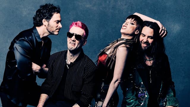 "My first crush was this little Amish boy." Lzzy Hale and Joe Hottinger talk covers records, hair care and the Halestorm songs they've definitely played too much
