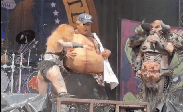GWAR 'Disembowels' TRUMP Impersonator In Live Skit Despite Current MAGA Backlash – Watch Here