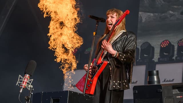 "With such sheer star quality, it feels like they're lining themselves up for headliner status." Flames, confetti, screams and Lady Gaga: Halestorm's Download set is a rock 'n' roll masterclass