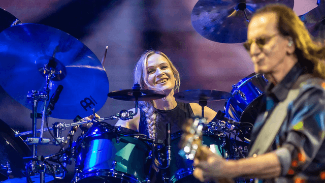 "She's all that and a bag of chips." Onstage pranks prove Anika Nilles is unfazed by life as Rush drummer