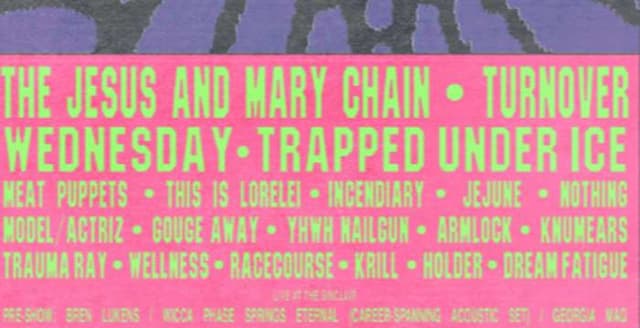 Trapped Under ice and Turnover join The Jesus and Mary Chain for Something In The Way Fest 2027