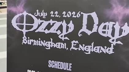 Watch: How OZZY OSBOURNE's Hometown Marked First Anniversary Of His Death