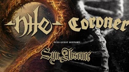 NILE And CORONER Announce March/April 2027 USA Co-Headlining Tour