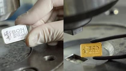 BON SCOTT's Legacy Strikes Again With New Minted Bars From The Perth Mint