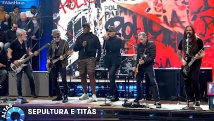 Watch: SEPULTURA Joined By Members Of TITÃS For 'Polícia' Performance On TV GLOBO's 'Altas Horas'