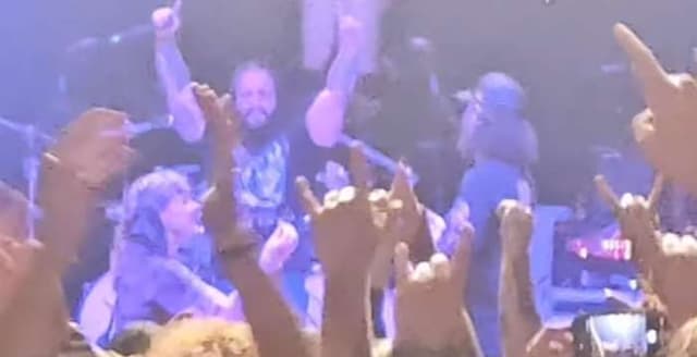 Watch: Couple get engaged on stage during Sanguisugabogg's set this past Saturday