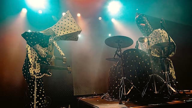 "It's Muppets-level joie de vivre, bodies sailing over shoulders, legs flailing, hands held aloft in triangles. It’s smart. It’s funky. And it really rocks." Viral sensations Angine de Poitrine dazzle, confuse and delight at debut London show