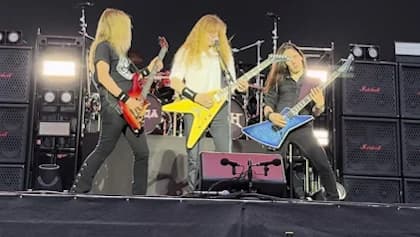 Megadeth supports Iron Maiden in Germany