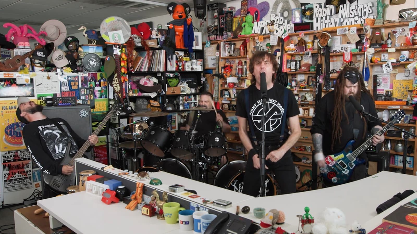 Napalm Death performs Tiny Desk Concert