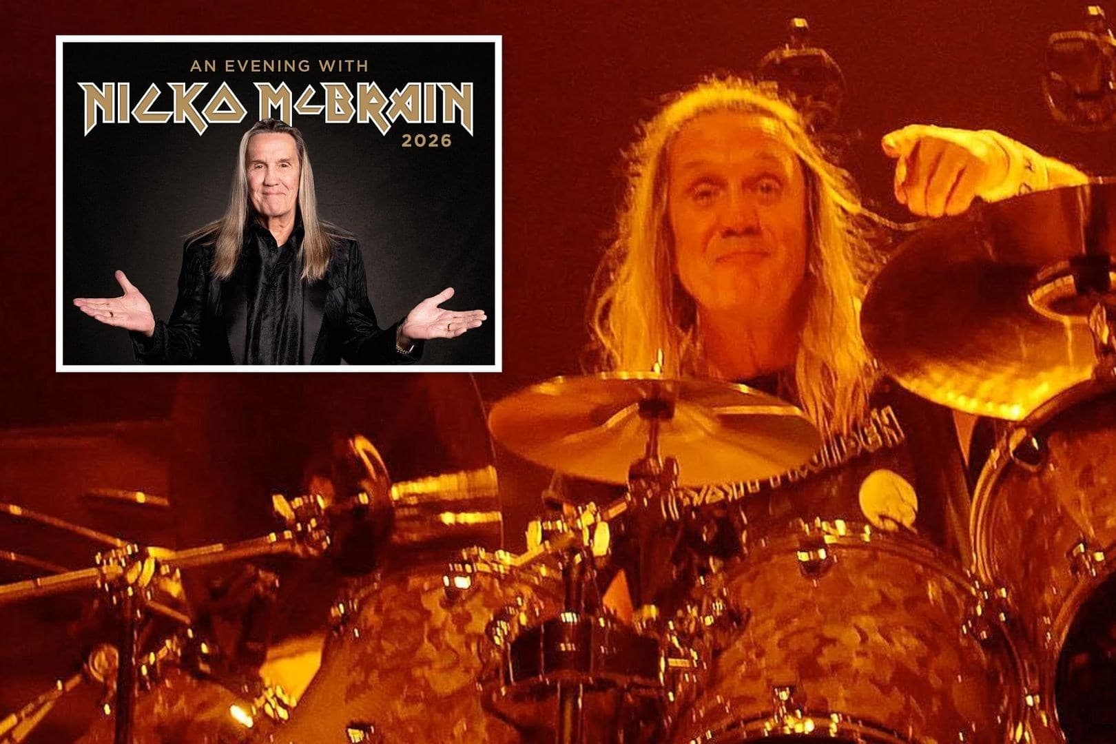 Nicko McBrain to Embark on 2026 European Spoken-Word Tour