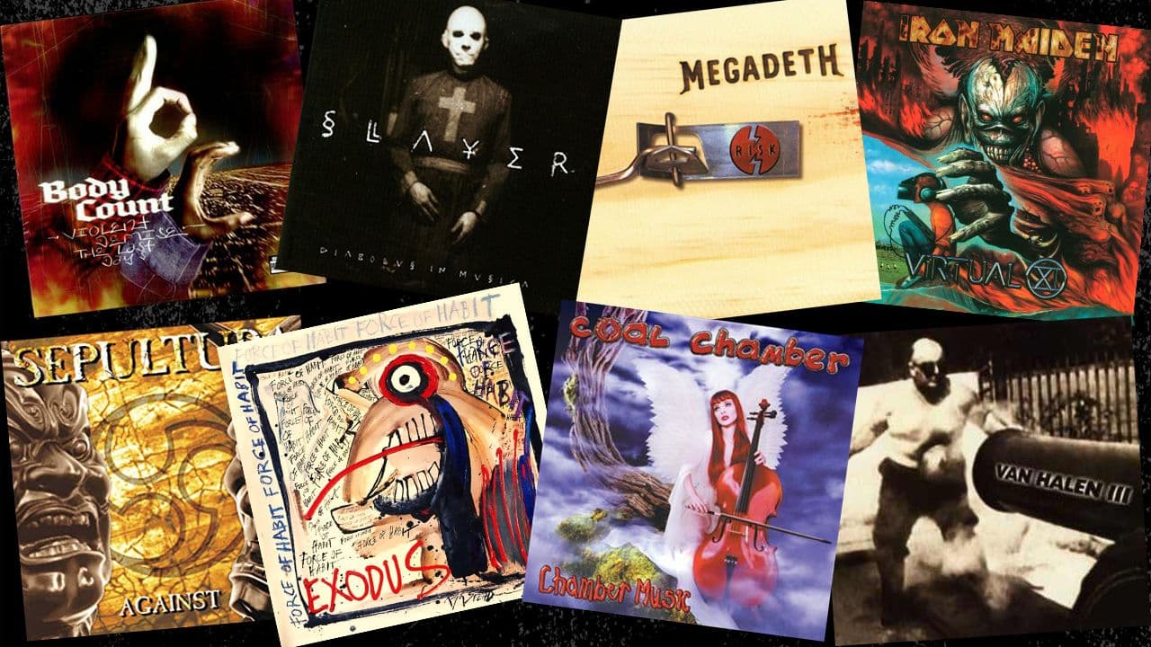 Critique of subpar 1990s albums from major rock bands