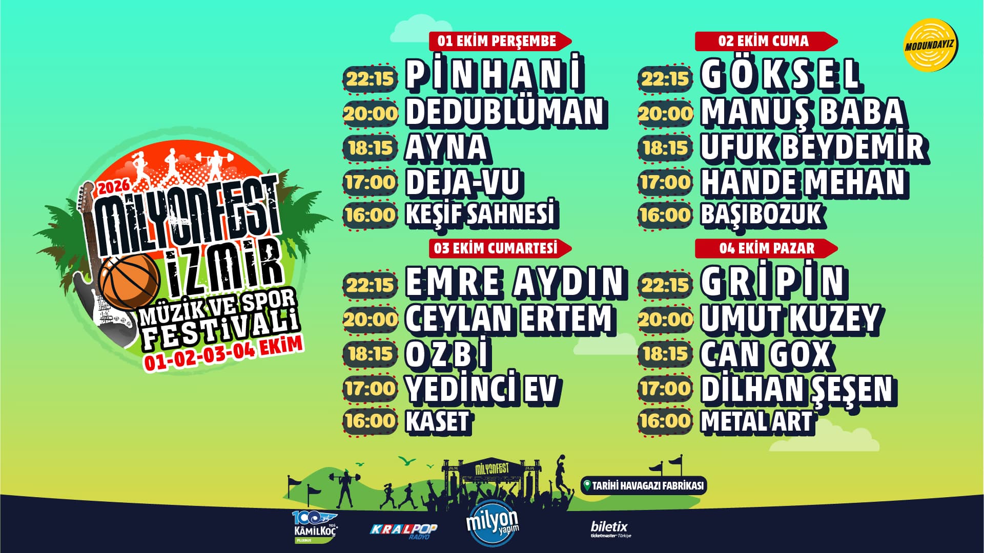 Milyonfest İzmir 2026 - Perşembe